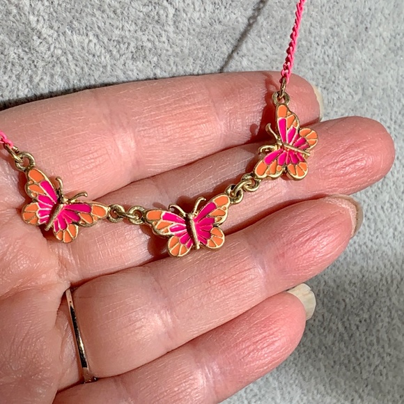 Stella & Dot - Butterflies - Three Pretty in Pink Butterflies Choker SpRiNg 🌸 - Picture 2 of 5